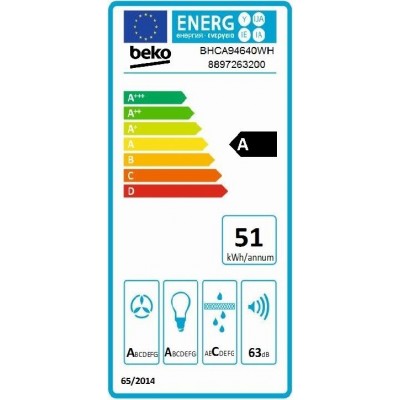 Campana BEKO BHCA94640WH