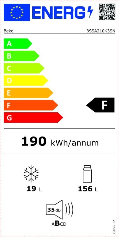 Etiqueta de Eficiencia Energética - BSSA210K3SN