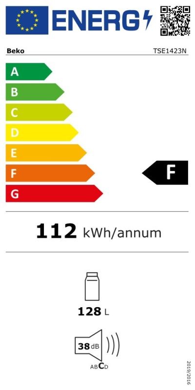 Etiqueta de Eficiencia Energética - TSE1423N