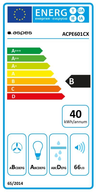Etiqueta de Eficiencia Energética - ACPE601CX