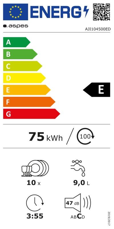Etiqueta de Eficiencia Energética - AJI104500ED