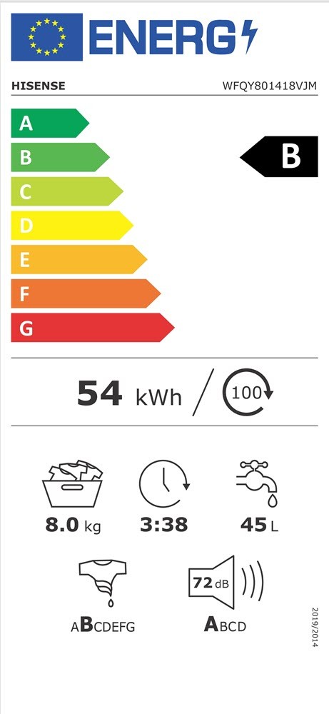 Etiqueta de Eficiencia Energética - WFQY801418VJM