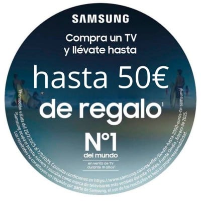 Reembolso de 50€ en TV Samsung