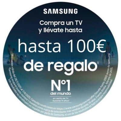 Reembolso de 100€ TV Samsung