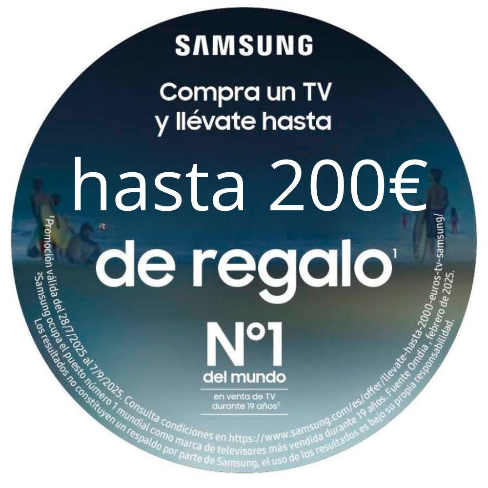 Reembolso de 200€ en TV Samsung