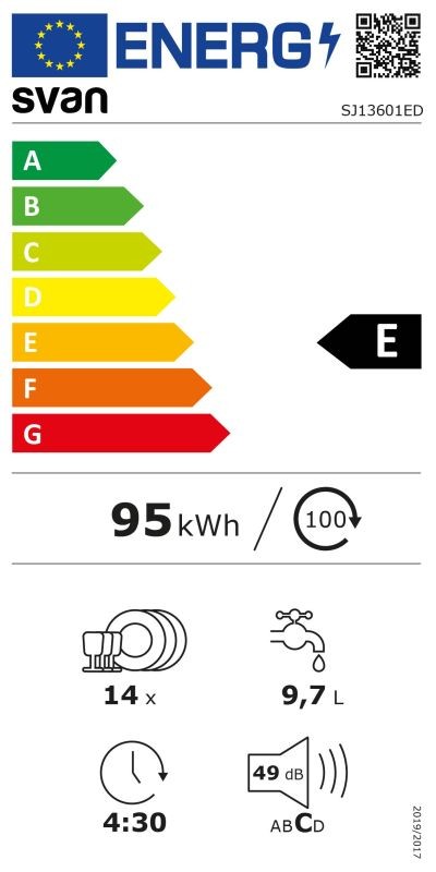 Etiqueta de Eficiencia Energética - SJ13601ED