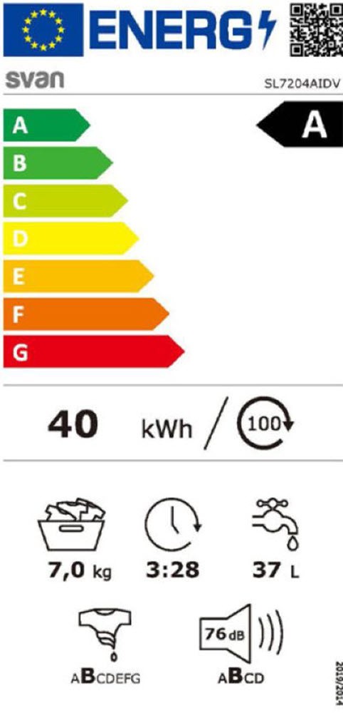 Etiqueta de Eficiencia Energética - SL7204AIDV