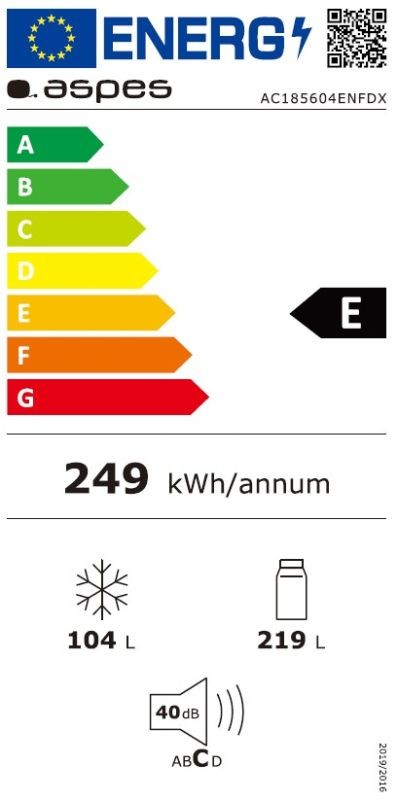 Etiqueta de Eficiencia Energética - AC185604ENFDX