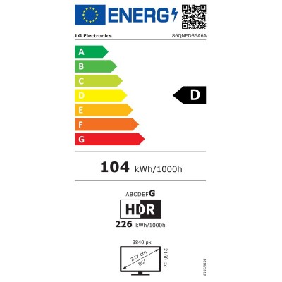 TV LG 86QNED86A6A