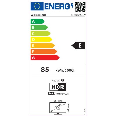 TV LG OLED65G54LW