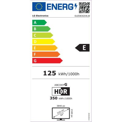 TV LG OLED83G54LW