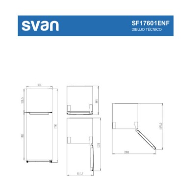 Frigorífico SVAN SF17601ENF