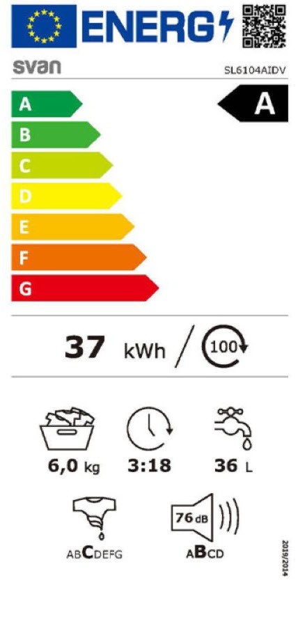 Etiqueta de Eficiencia Energética - SL6104AIDV