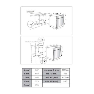 Horno ASPES AHM10800DCCB