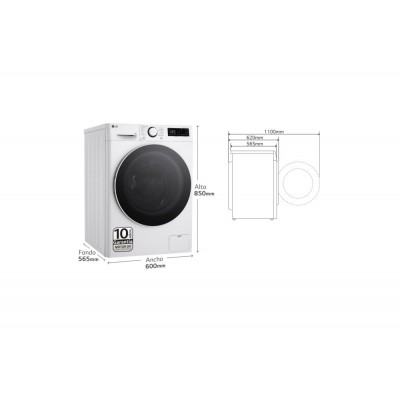 Lavadora LG F4WR6009A0W
