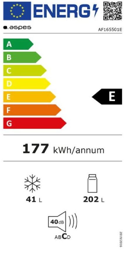 Etiqueta de Eficiencia Energética - AF165501E