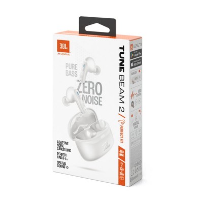 Auriculares JBL TUNE BEAM 2 Blanco