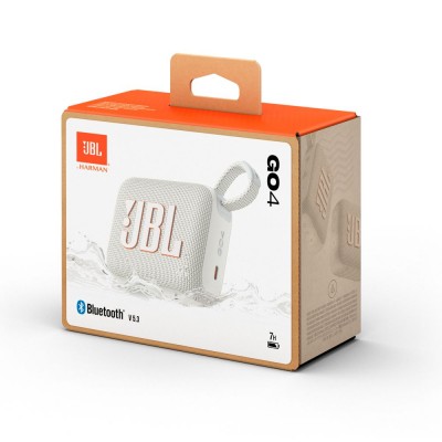 Altavoz Portátil JBL GO4 Blanco IP67