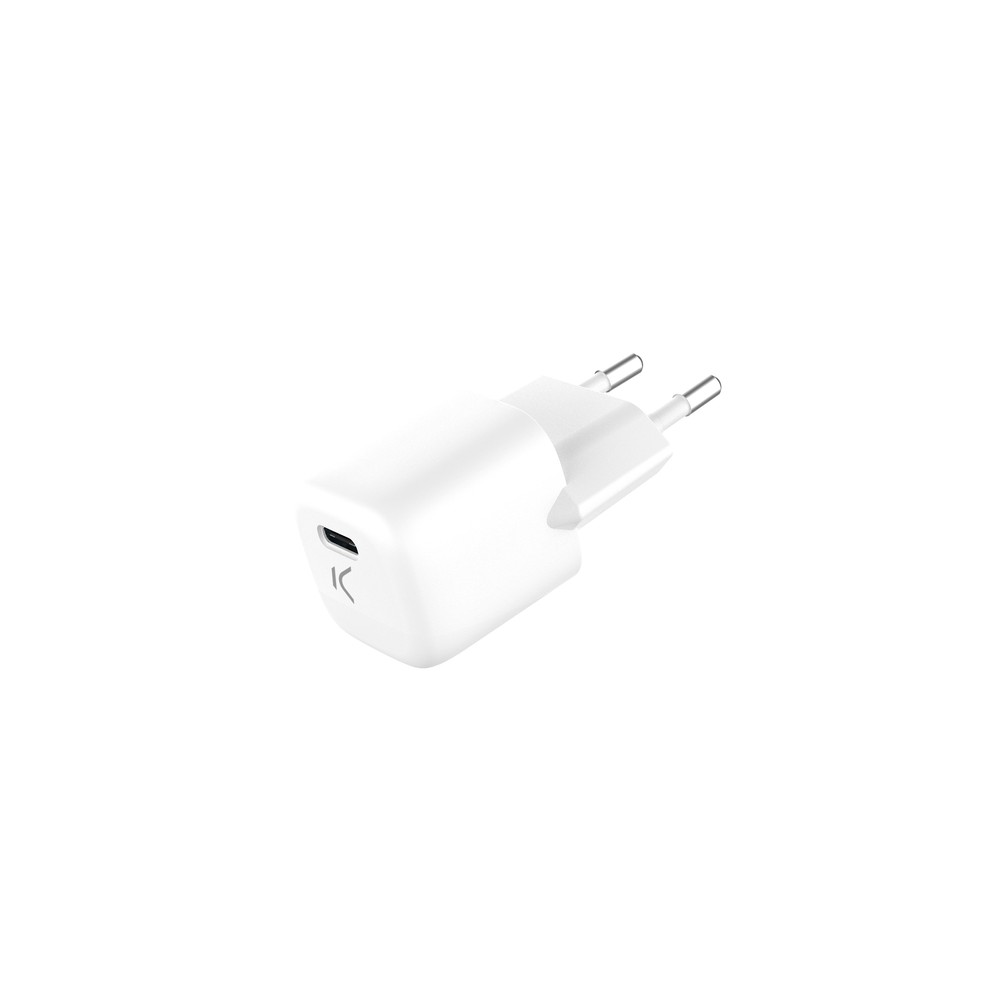 Cargador Mini KSIX Blanco USB-C 20W