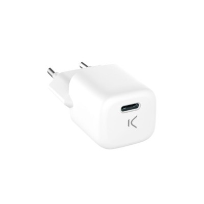 Cargador Mini KSIX Blanco USB-C 20W