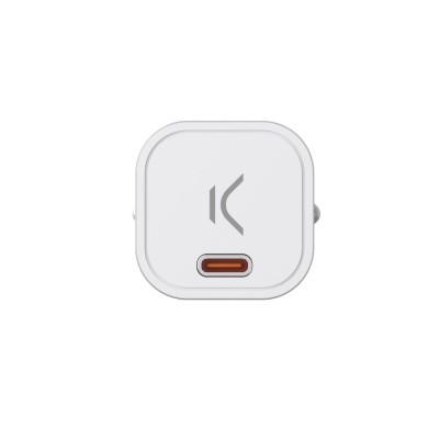 Cargador KSIX GAN USB-C Blanco 30W