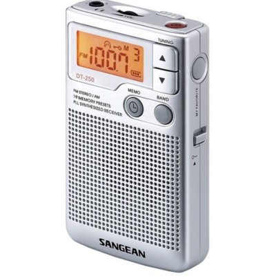 Radio SANGEAN DT-250 Plata