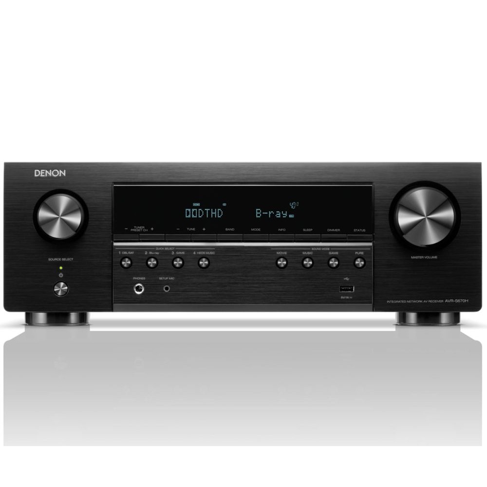 Receptor AV DENON AVR-S670H Black 5.2...