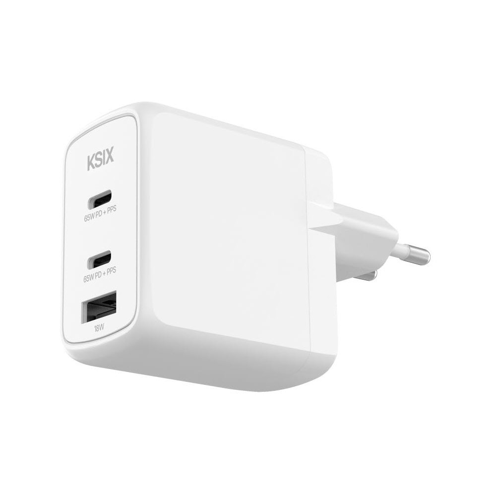 Cargador KSIX BCD65GANACCB Blanco