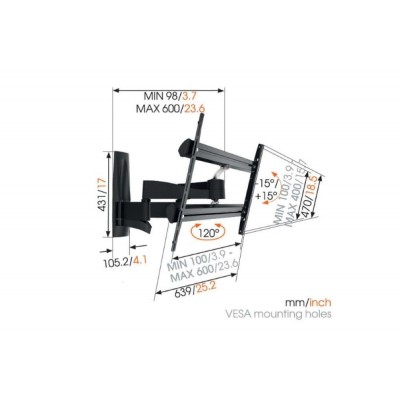 Soporte TV VOGEL'S 3350 Negro...