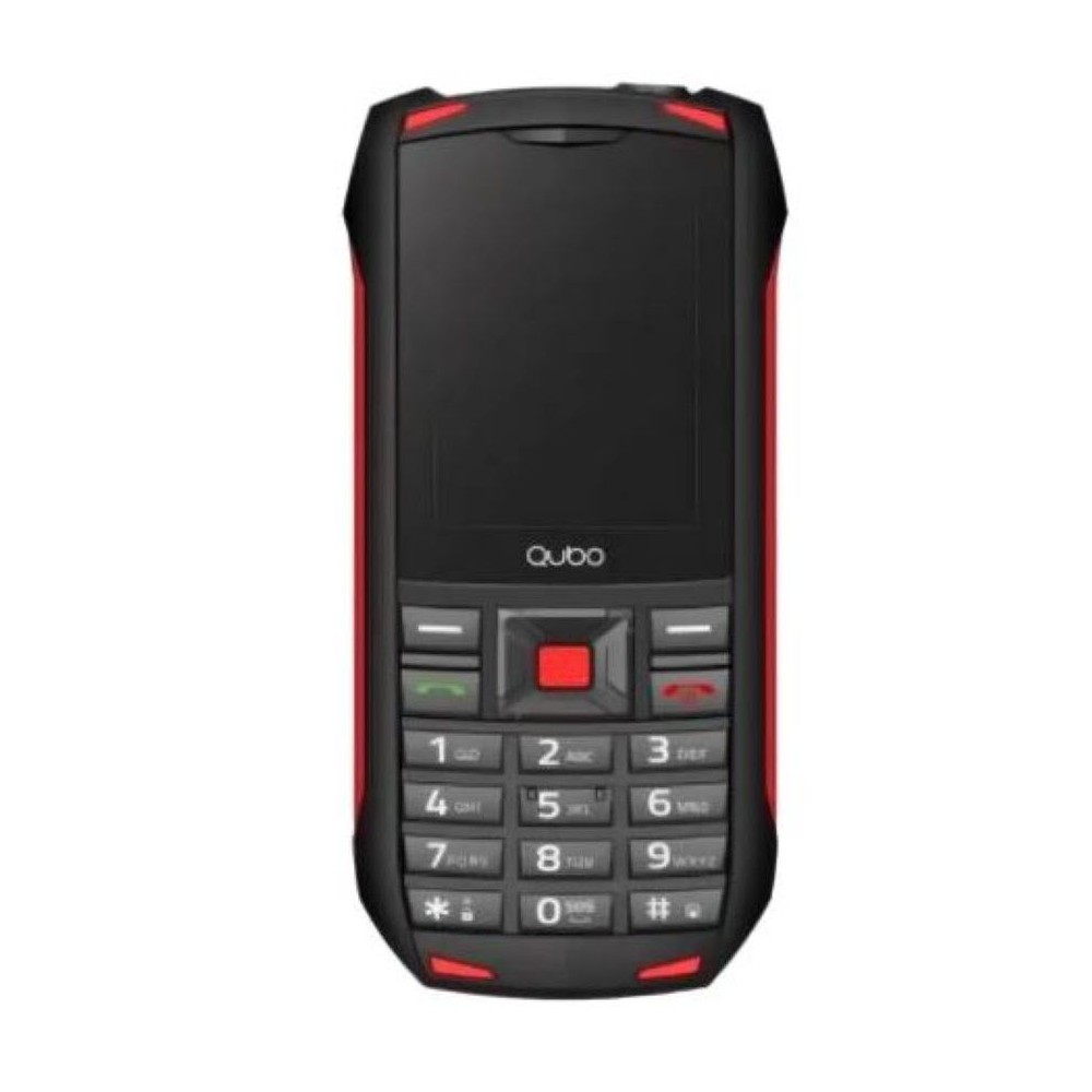 Móvil QUBO ST-001 Negro y Rojo...