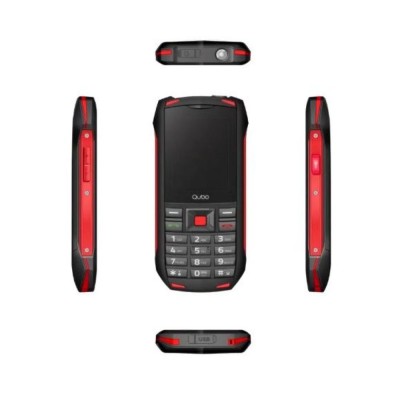 Móvil QUBO ST-001 Negro y Rojo...
