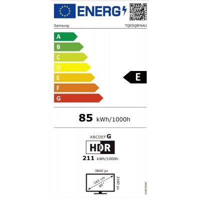 TV QLED SAMSUNG TQ65Q8FAAUXXC 4K UHD