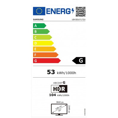 TV SAMSUNG UE43DU7172UXXH