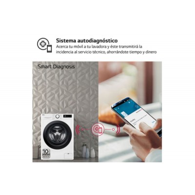 Lavadora LG F4WR5010A6W Blanco 10 Kg