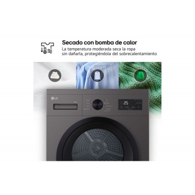Secadora LG RHA1008NWK Grafito 8 kg