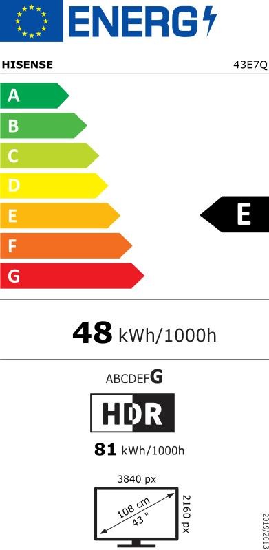 Etiqueta de Eficiencia Energética - 43E7Q