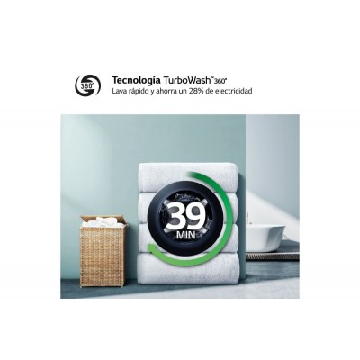 Lavadora LG F4WR6013AGW