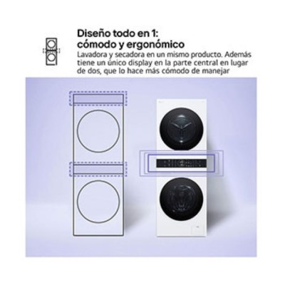 Lavasecadora LG WT1210WWF