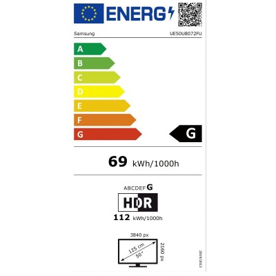 TV LED SAMSUNG UE50U8072FUXXH 4K Ultra HD