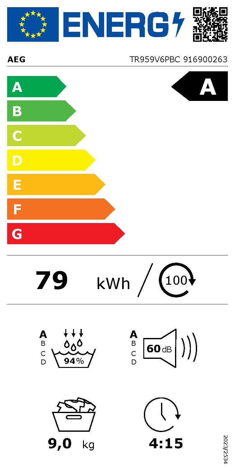 Etiqueta de Eficiencia Energética - TR959V6PBC 