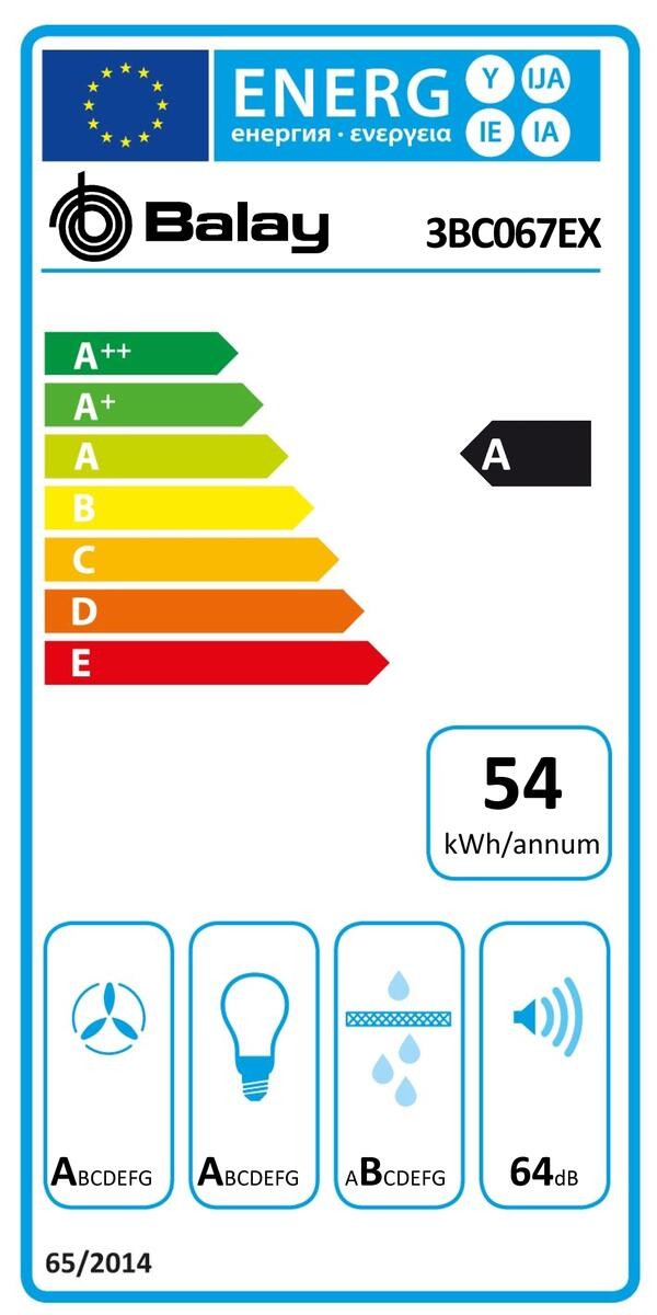 Etiqueta de Eficiencia Energética - 3BC067EX