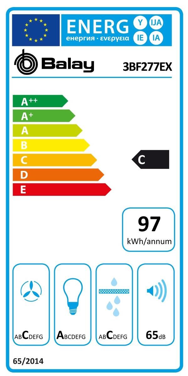 Etiqueta de Eficiencia Energética - 3BF277EX