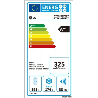 Frigorífico LG GTF925PZPZD