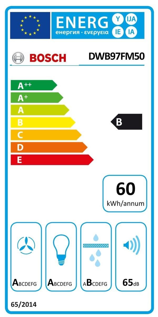 Etiqueta de Eficiencia Energética - DWB97FM50