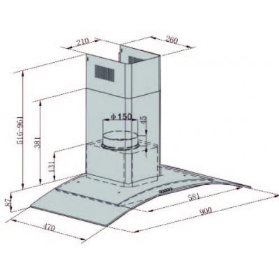 Campana ORBEGOZO DS60190IN