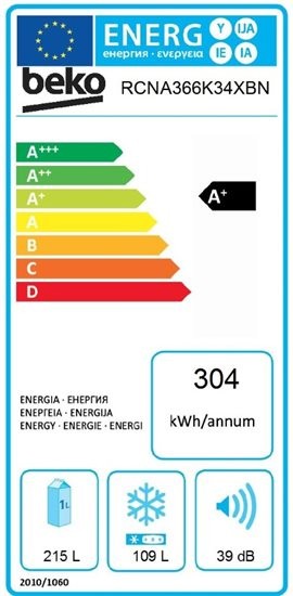 Etiqueta de Eficiencia Energética - RCNA366K34XBN