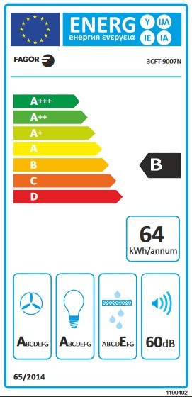 Etiqueta de Eficiencia Energética - 3CFT-9007N